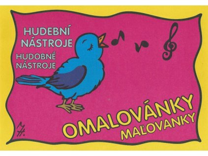23197 omalovanka hudebni nastroje