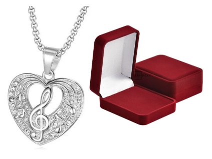 Náhrdelník MELODICA stříbrný 2