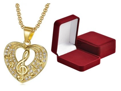 Náhrdelník MELODICA zlatý 2