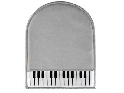 Prachovka s klaviaturou šedá