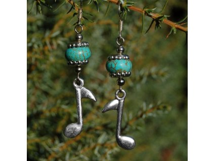 Náušnice „Tyrkysové tóny“