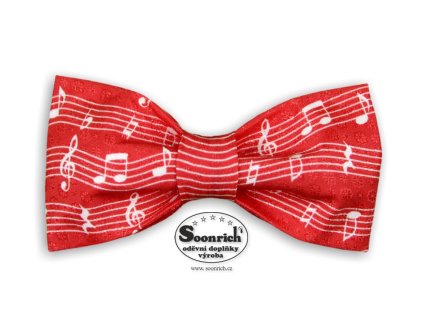 Motýlek NOTY červený