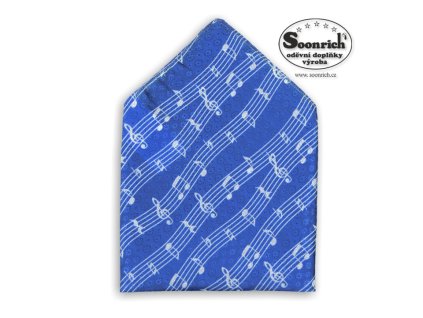 Kapesníček do saka NOTY modrý
