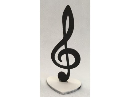 Dekorace HOUSLOVÝ KLÍČ černý