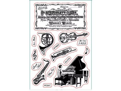 Razítko silikonové HUDEBNÍ NÁSTROJE 5