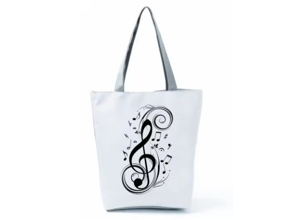 Taška HOUSLOVÝ KLÍČ bílá 2