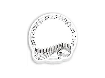 Samolepící poznámkový bloček HUDEBNÍ SYMBOLY 1