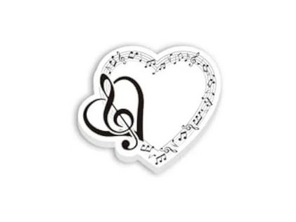 Samolepící poznámkový bloček SRDCE S NOTAMI 2