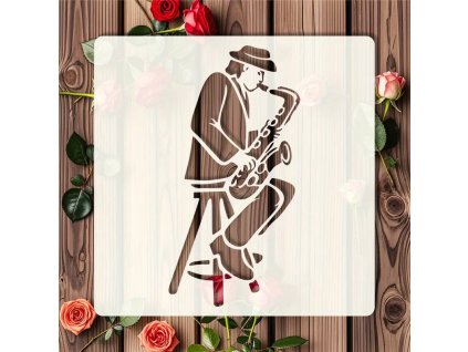 Šablona SAXOFONISTA 8