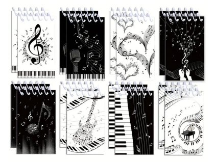 Minibločky hudební sada 8 ks