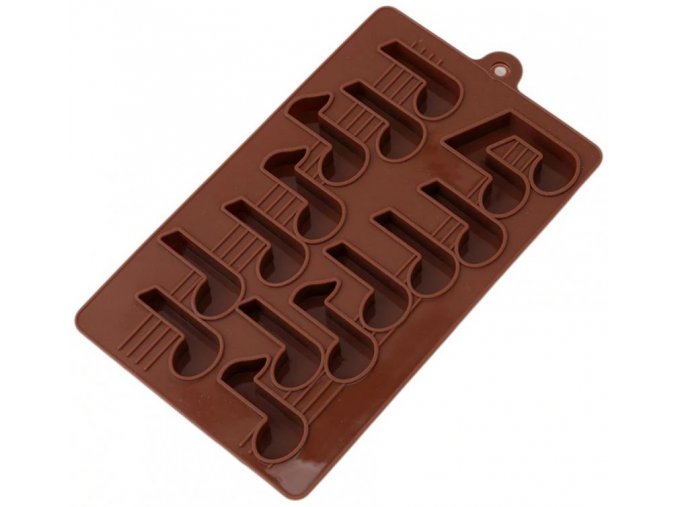 31207 silikonova forma na cokoladu noty