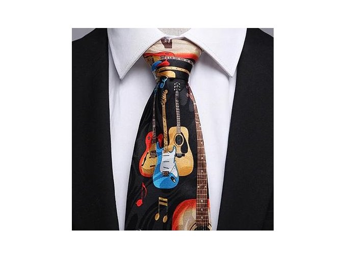 32638 kravata kytara cerna