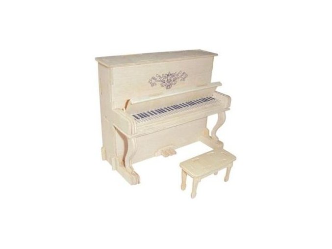 32902 drevene 3d puzzle pianino