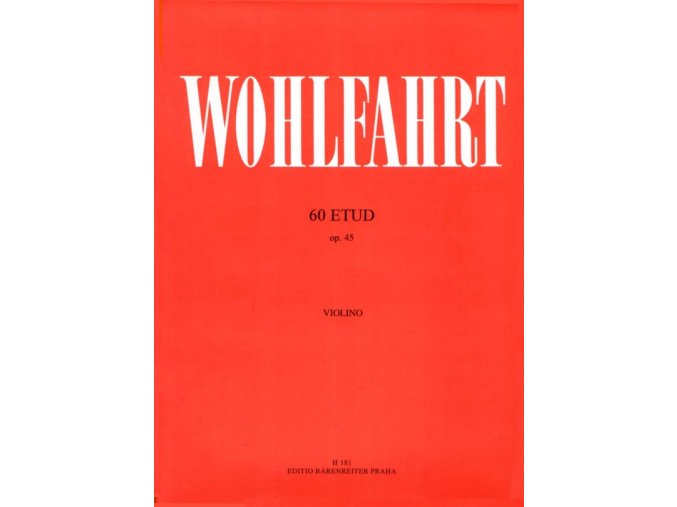 F. Wohlfahrt 60 etud pro housle op. 45 1