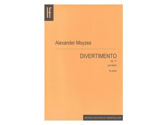 A. Moyzes Divertimento pre klavír