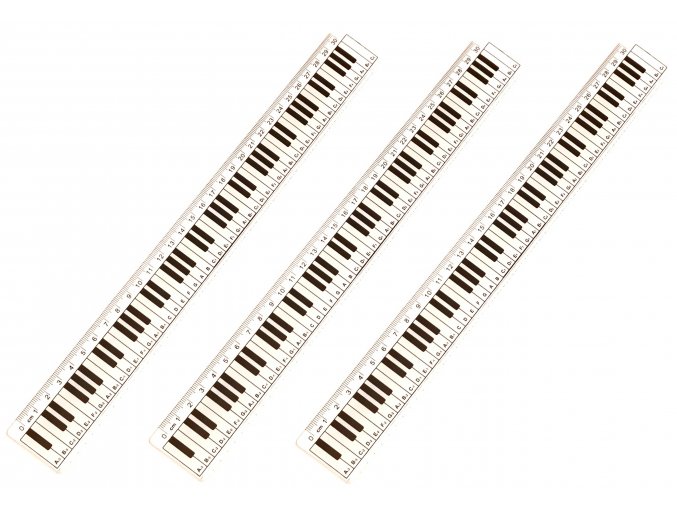 Pravítko KLAVIATURA 30 cm 1