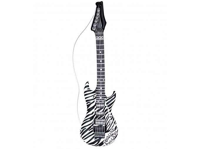 Nafukovací rockerská kytara zebra 2 1