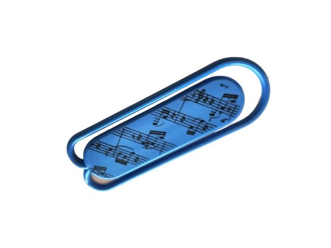 Klip na noty PARTITURA modrý