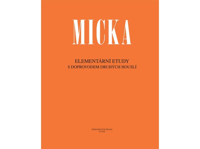 Josef Micka Elementární etudy