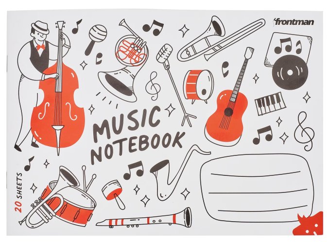 FRONTMAN A5 notový sešit