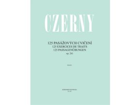 25093 c czerny 125 pasazovych cviceni op 261