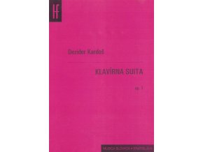 Dezider Kardoš Klavírna suita op. 1