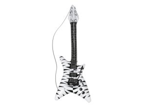 Nafukovací rockerská kytara zebra 1
