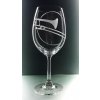 32551 sklenice na vino 450ml s rytinou trombon pozoun