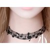 Krajkový náhrdelník MUSICA černý 2