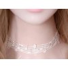 Krajkový náhrdelník MUSICA bílý 2