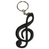 Přívěsek na klíče houslový klíč černý