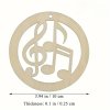 Dřevěný výřez HOUSLOVÝ KLÍČ a NOTY