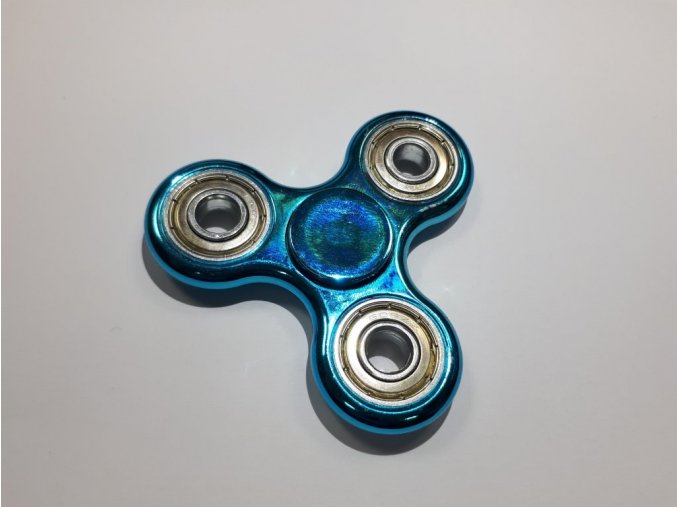 fidget spinner modrý