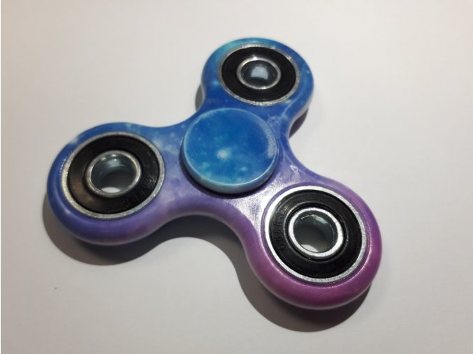 fidget spinner modro růžový