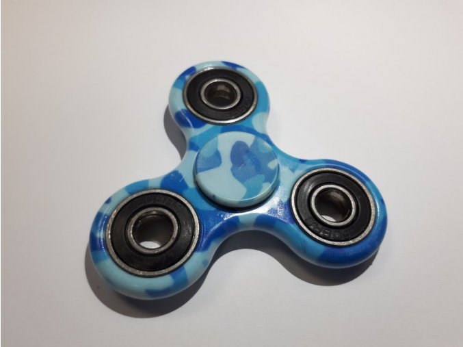 fidget spinner modrý puntíky