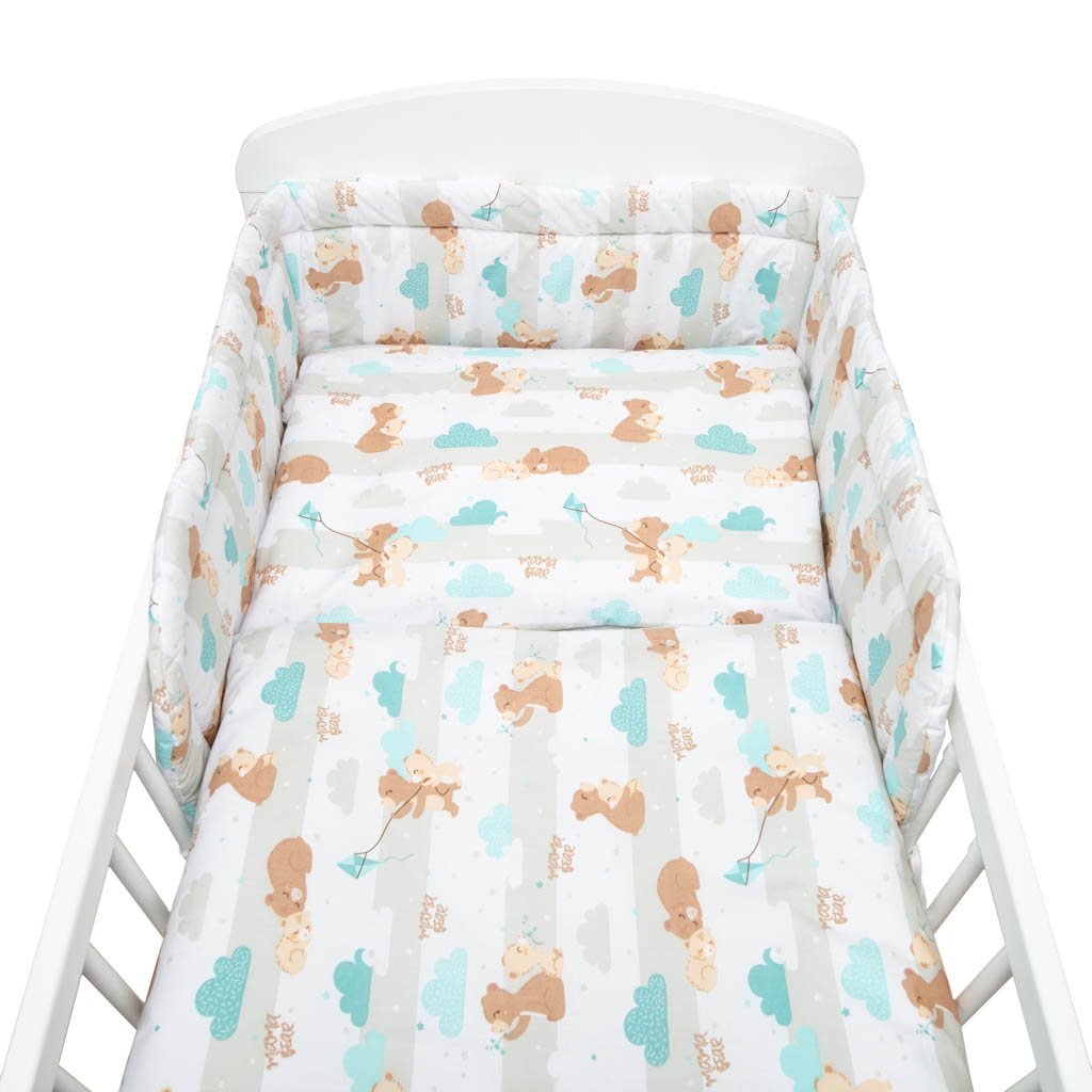 3-dielne posteľné obliečky New Baby 90/120 cm mama bear