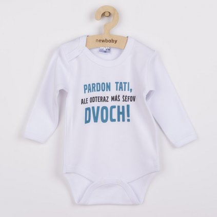 Body s potlačou New Baby Pardon tati,... máš šéfov dvoch!