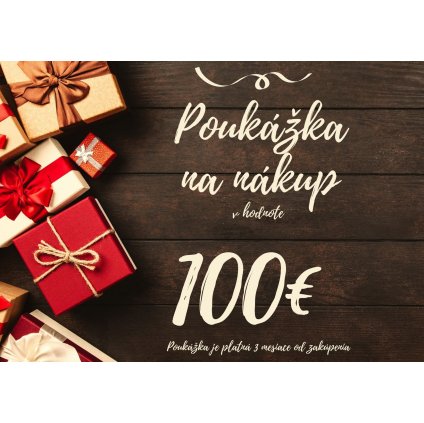 Darčeková poukážka v hodnote 100€