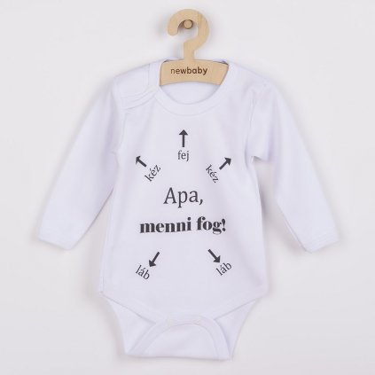 Body s potlačou New Baby Apa, menni fog!