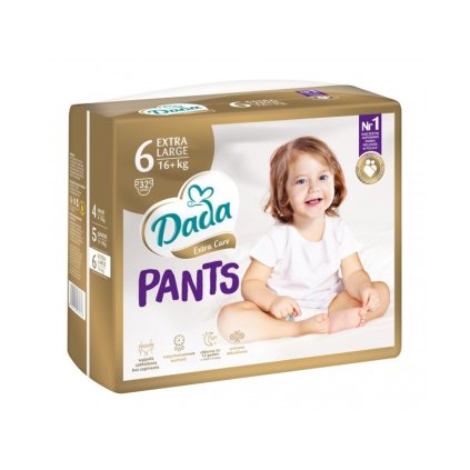 DADA Extra Care Pants Nohavičky plienkové jednorazové 6 Extra Large (16 kg+) 32 ks