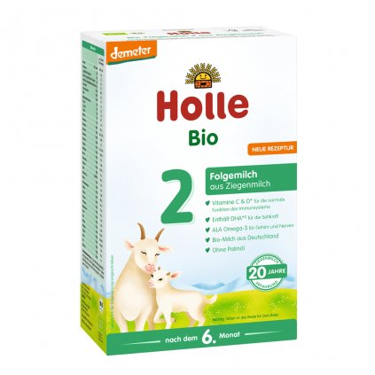 3x HOLLE Bio Detská mliečna výživa na bázi kozieho mlieka , pokračovacia formule 2