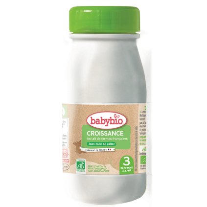 BABYBIO Croissance 3 tekuté dojčenské bio mlieko 0,25 l