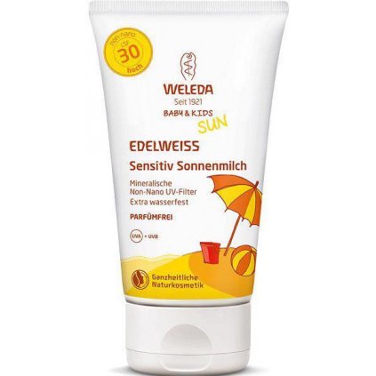 WELEDA Detské mlieko na opaľovanie SPF30 sensitive 150 ml