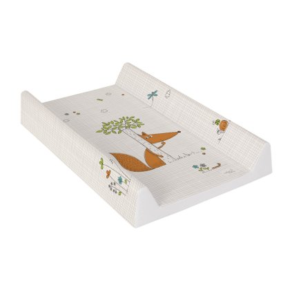 CEBA Podložka prebaľovacia 2-hranná s pevnou doskou (50x70) Comfort Liška écru