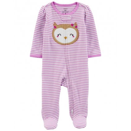 CARTER'S Overal na zips Sleep&Play Owl Purple dievča