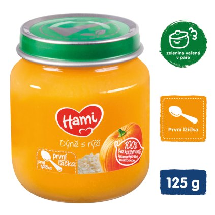 HAMI Tekvica s ryžou (125 g) - zeleninový príkrm