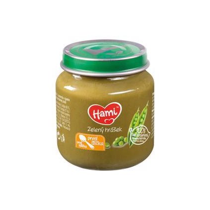 HAMI Príkrm zeleninový Zelený hrášok 125g