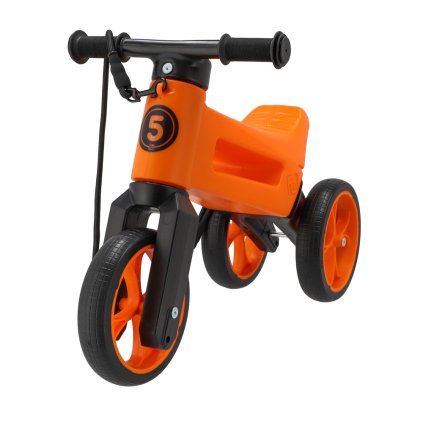 TEDDIES Odrážadlo Funny wheels Rider SuperSport oranž. 2v1+popruh