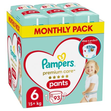 PAMPERS Premium Care Nohavičky plienkové veľ. 6 (15+ kg) 93 ks