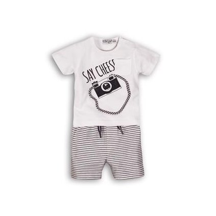 DIRKJE Set 2dielny C-SO SUNNY SAY CHEESE  White-Navy